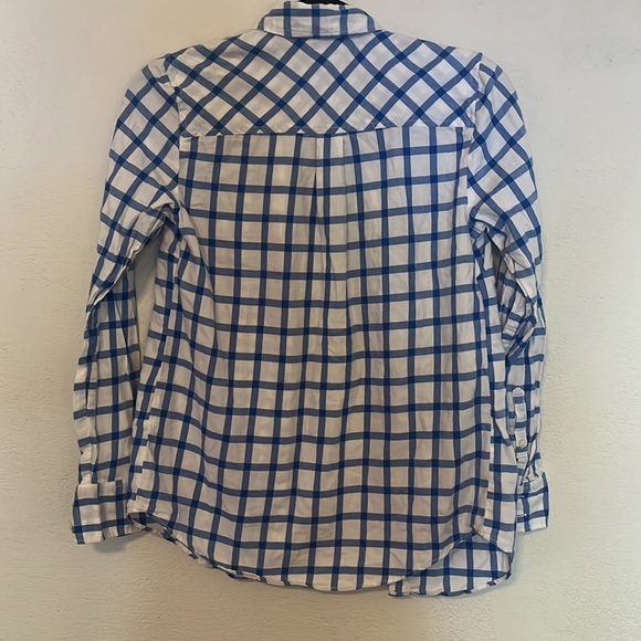 JCrew windowpane button down flannel 💙 - Picture 5 of 6